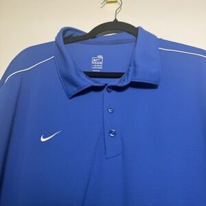Nike Team FitDry Men's Polo Short Sleeve Shirt Blue, 4XL